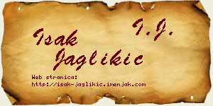 Isak Jaglikić vizit kartica